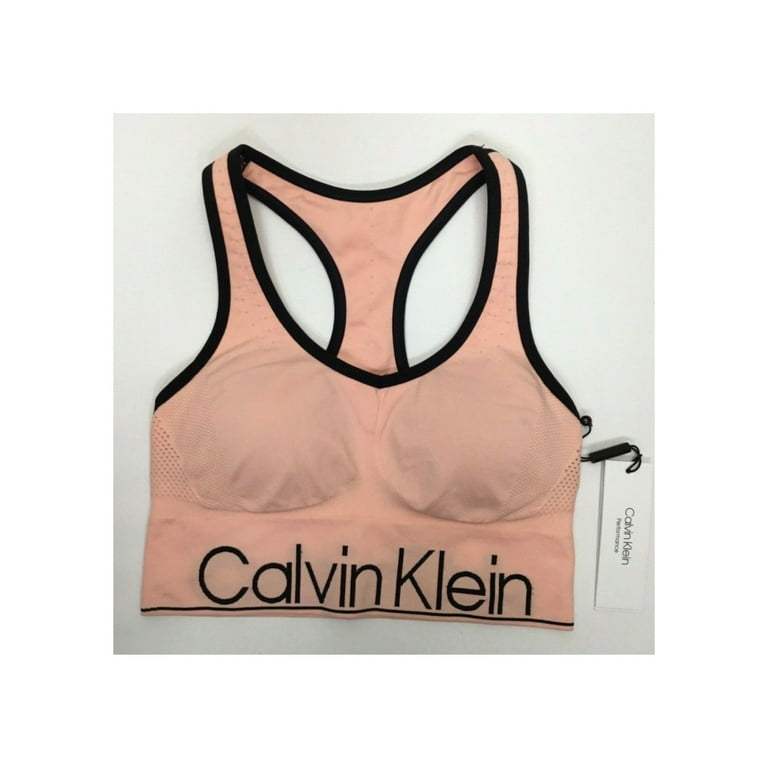 CALVIN KLEIN PERFORMANCE Intimates Coral Breathable Sports Bra XS 