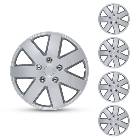 16" Universal Hubcaps Wheel Rims Cover,Snap on Car Truck SUV,PP Material,Lacquer,Set of 4