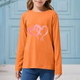 thumbnail image 4 of Blusas y camisas de manga larga con cuello redondo CUHK Top estampado de cuello redondo para primavera y verano Jersey informal Camisa básica de manga larga para niños y niñas Blusa de poliéster para, 4 of 6
