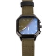thumbnail image 3 of M Buder Men's Quartz Movement Leather Strap Stylish Retro Wristwatch for Daily Sports, Green (10.04 inches / 25.5 cm), 3 of 9