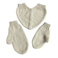thumbnail image 2 of Abbraccia Couple Holding Hands Gloves Love Holding Hands Knitted Gloves Stretch Cuff Soft Thick Winter Gloves for Hiking Skiing Outdoor Light Gray, 2 of 9