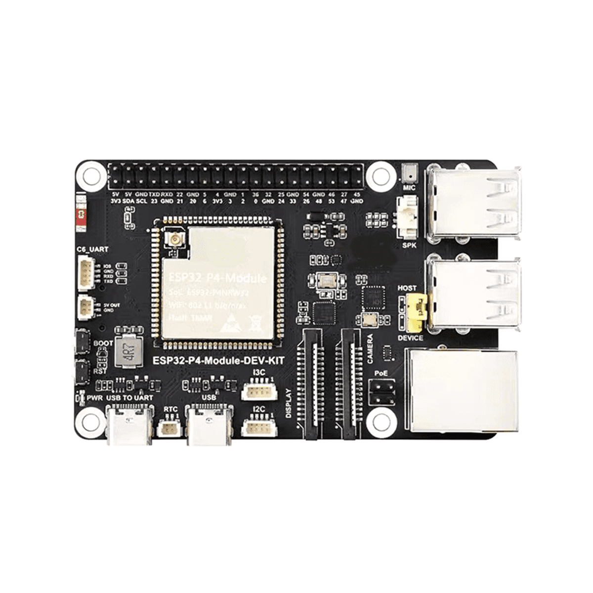 ESP32-P4-Module 7-Inch Touch Screen 720x1280 with 5MP OV5647 Camera Speaker Supports for Wi-Fi6/BLE POE Interface,1 x development board 1 x camera 1 x speaker 1 x display