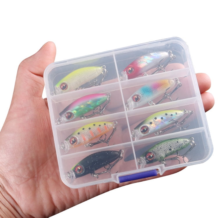 2PC Fishing Lures Jigs with Hook 3.1g Bionic Fake Fish Bait Micro Fake Bait Wave Crawling Sinking Water Lure Set Sea Minnow