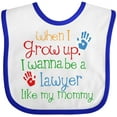 thumbnail image 3 of Inktastic Lawyer Like Mommy Boys or Girls Baby Bib, 3 of 4