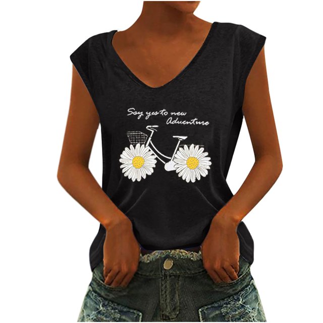Pompotops T-shirt à Manches Longues à Imprimé Décontracté pour Femmes