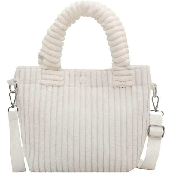 CoCopeaunts Small Corduroy Tote Purse Shoulder Bag Corduroy Crossbody Bag Women Mini Satchel Handbag Bag Hobo Bags