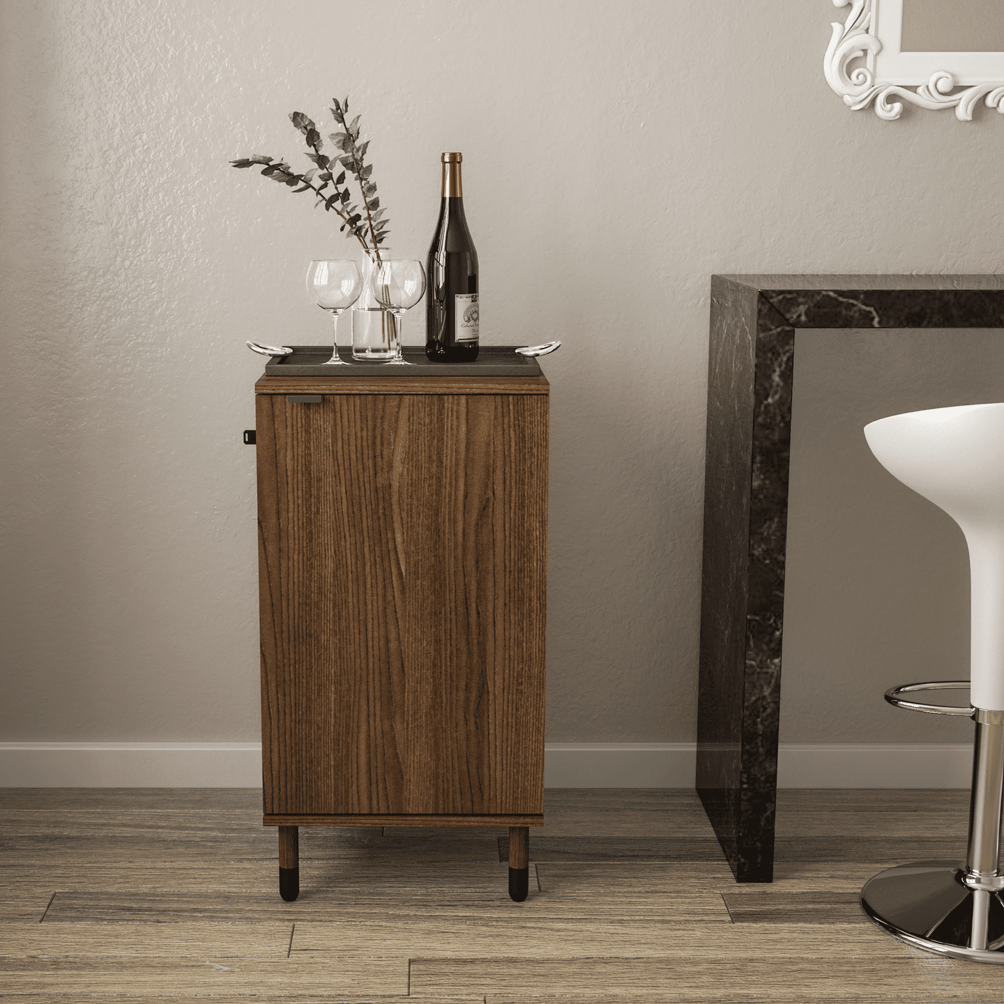 Boahaus Wrexham Bar Cabinet with Wine Storage Drawer Australia Ubuy