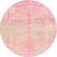 thumbnail image 1 of Ahgly Company Indoor Round Contemporary Deep Peach Orange Abstract Area Rugs, 5' Round, 1 of 6