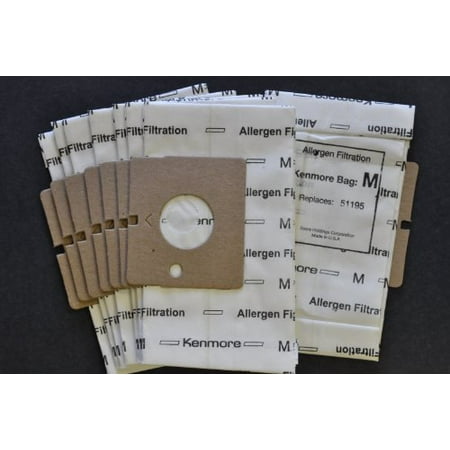 - Kenmore Type M Canister Allergen Filtration Vacuum Bags 8 ct