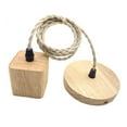 thumbnail image 2 of Fzaqwen Pendant Light Cord E27 Socket Retro Style for Cafe Hotel (Bulb Not Included) Square, 2 of 9
