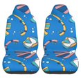 thumbnail image 1 of LAKIMCT Diving Element Car Seat Covers Vehicle Front Seat Covers Universal Fit Seat Protector, 1 of 9