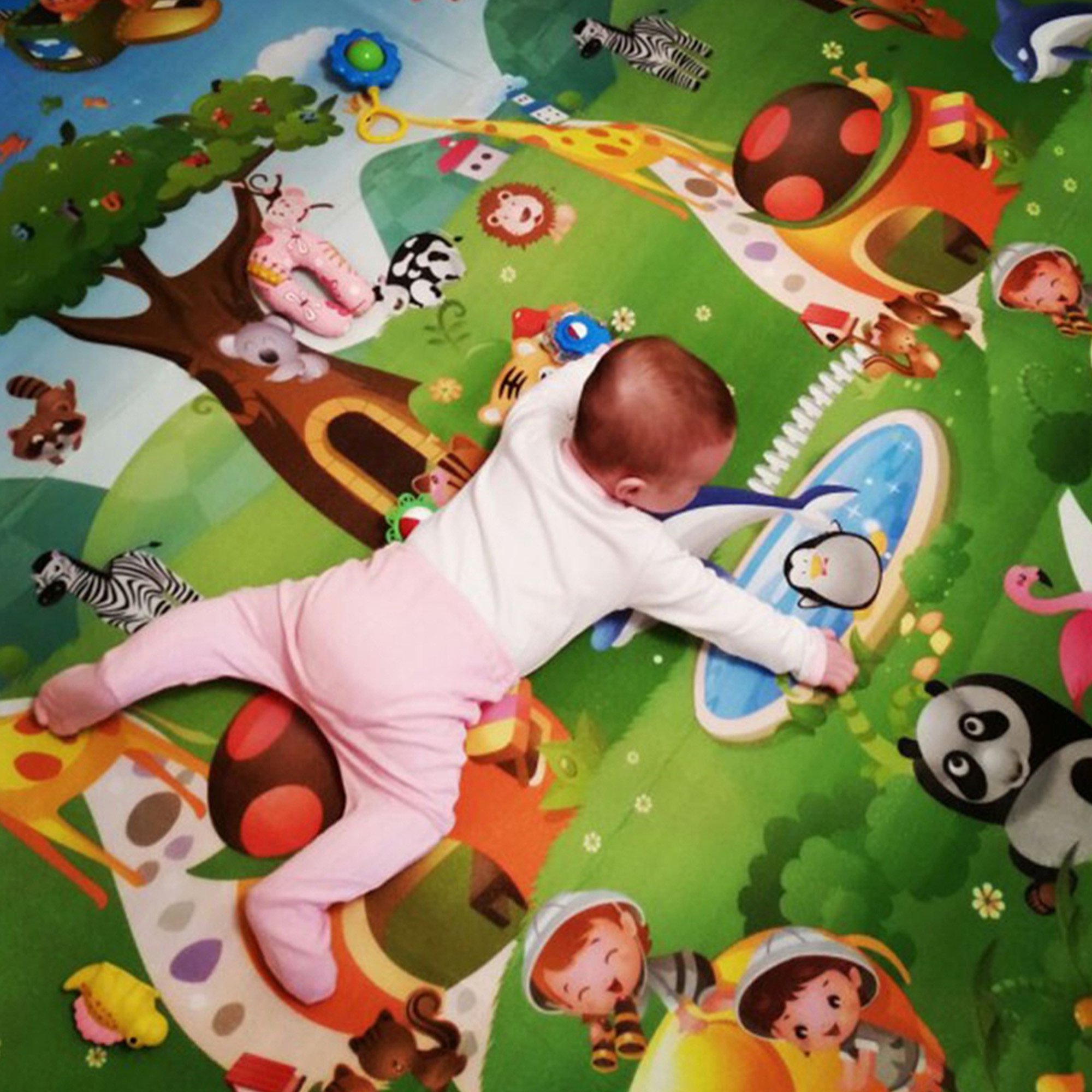 Musuos Baby Crawling Play Mat Kids Children Toddlers Floor Game PlayMat - image 4 of 6