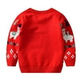 thumbnail image 4 of URMAGIC Children's Christmas Sweater Holiday Boys Toddler Knitted Sweater Winter Xmas Crewneck Pullover 1-6 Years, 4 of 10