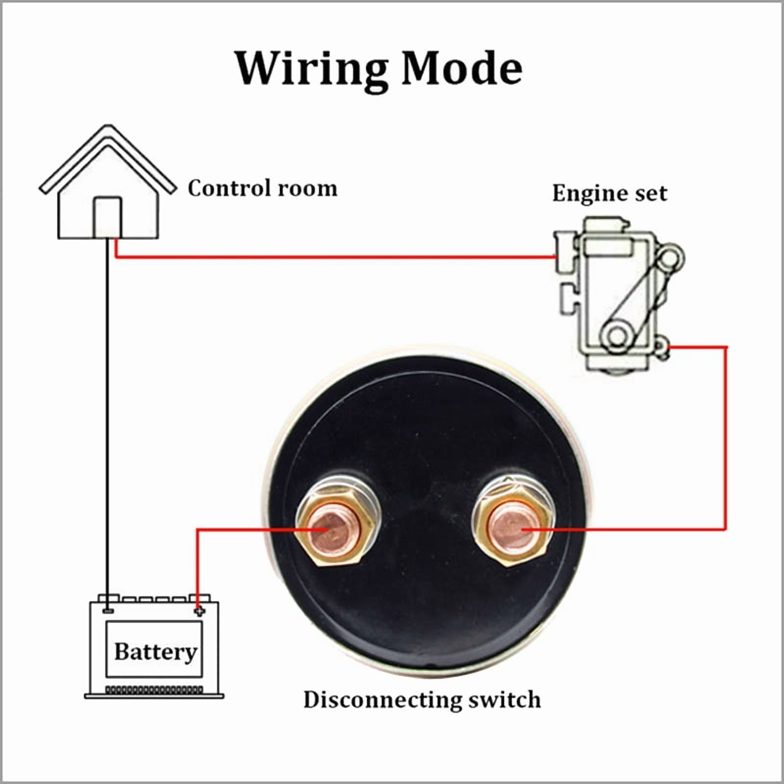 2X Universal Forklift Excavator-Marine Battery Disconnect Switch with Lock Bracket Power Cut Off Battery Switch Metal