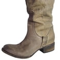 thumbnail image 4 of Freebird By Steven Womens Wrangler Tall Leather Zipper Boot, Grey, US 6, 4 of 5