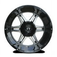 thumbnail image 2 of 20X12 10-127/139.7 OFF ROAD BULLET(FT-3) Gloss Black/Machined Wheel -44/87.1, 2 of 2