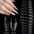 thumbnail image 4 of Nail Forms, Dual‑Layer Quick Acrylic Press-on Nails Extension Molds, Clear Reusable No‑paper‑tip Manicure Tools, Multi‑Size Nail Art Molds for Builder Gel DIY & Professional Salon Nail Making, 4 of 6