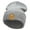 Heather Grey, variant on Gaming Fire Logo Embroidered 12 Inch Long Knitted Beanie - Heather Grey OSFM