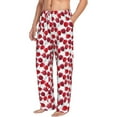 thumbnail image 2 of Uemuo Tulips Flowers Pattern Men's Wide Leg Palazzo Lounge Pants with Pockets Light Weight Loose Comfy Casual Pajama Pants-Medium, 2 of 9