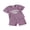 Purple, variant on Liacowi 2Pcs Kids Girls Summer Clothes Toddler Baby Girl Beach Outfit 6M 1T 2T 3T Letter Print Short Sleeve Round Neck T-Shirt +Ribbed Shorts