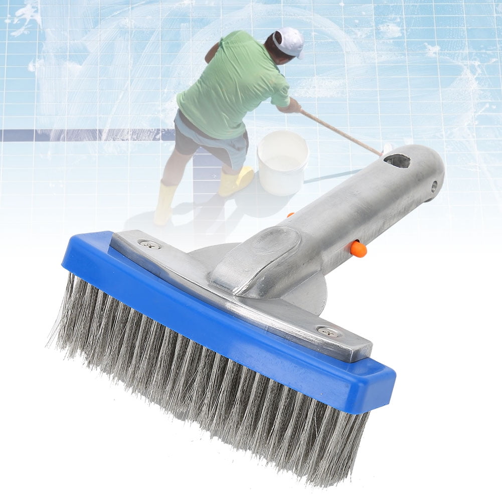TOPINCN Pool Brush,Swimming Pool Cleaner,5in Swimming Pool Stainless