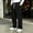 Black, variant on Maean Men's Corduroy Pants Wide Leg Baggy Sweatpants Elastic Waist Loose Trousers with Pockets S-3XL