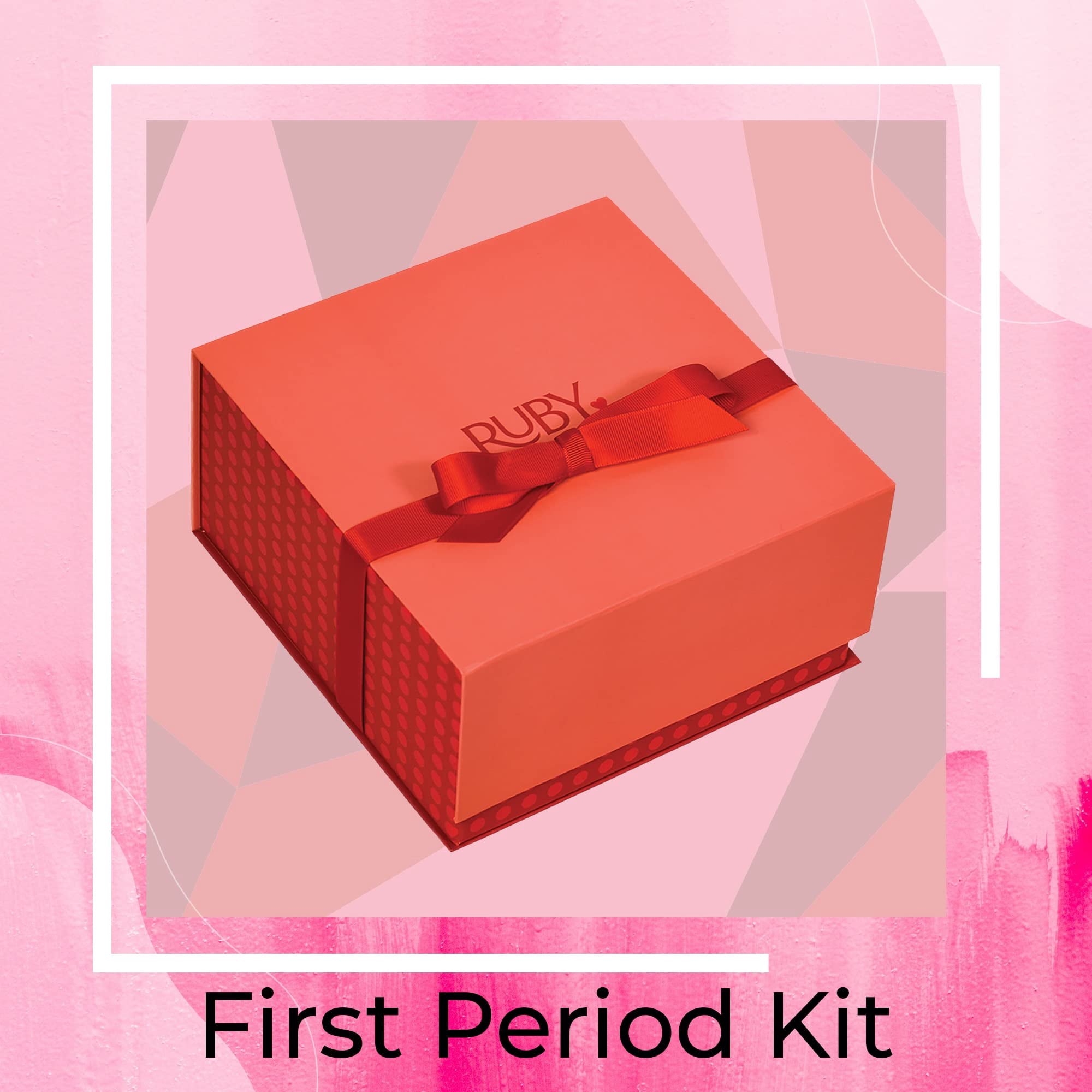 Ruby Love First Period Kit for Girls,Worry-Free Menstruation Kit for Girls,Great for Travel & Celebrations(Small),1 item