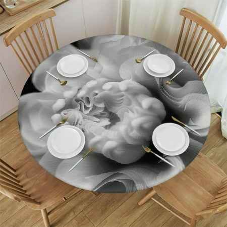 

Orinice Mandelbrot Round Table Cover Stain Resistant Washable Indoor Outdoor Tablecloth Kitchen Dining Wedding Parties Table Cloth 100% Polyester Fiber 38-42