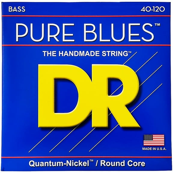 DR Strings Pure Blues PB5-40 5-String Electric Bass Strings (40-120)