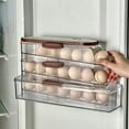 thumbnail image 2 of Kyusrd Refrigerator Door Rolling Rack Holding Storage Box Refrigerator Can Be Stacked With Portable Box Kitchen Box, 2 of 6