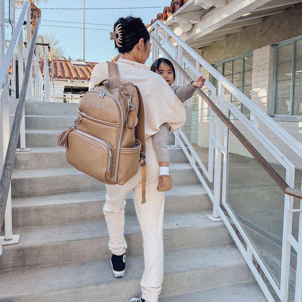 Boss Plus Diaper Bag Backpack - Chai Latte