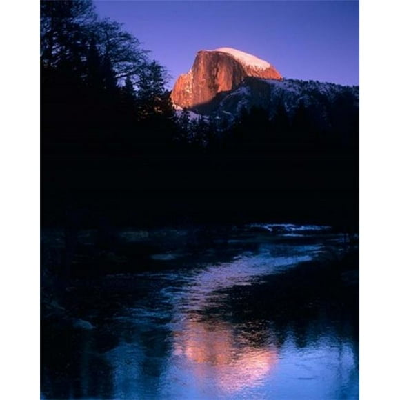 Posterazzi PDDUS05JAL0163 Half Dome Merced River Yosemite California Poster Print by John Alves - 26 x 33 in.