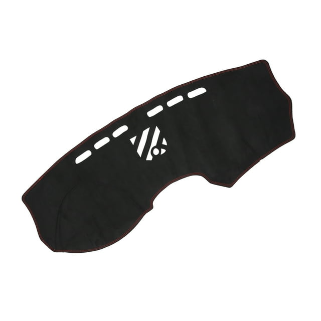 Cubierta de tablero de Unique Bargains compatible con Cadillac SRX 2010-2013, consola central de ante negro con rojo antideslizante