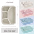 thumbnail image 2 of Lonchera Bento TOUWMX, paquete de 4 recipientes para aperitivos con 4 compartimentos, 2 of 8
