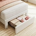 thumbnail image 6 of Twin Size Bed Frame with Storage Drawer,Velvet Upholstered Platform Bed with Wooden Slats Support,Noise-Free,Easy Assembly, 6 of 6