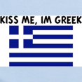 thumbnail image 2 of CafePress - KISS ME IM GREEK Infant Bodysuit - Baby Light Bodysuit, Size Newborn - 24 Months, 2 of 4