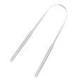 thumbnail image 2 of Raspador de lengua en forma de U para adultos, tratamiento portátil para el mal aliento, limpiador de lengua de acero inoxidable, herramienta de cuidado bucal, 2 of 8