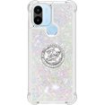 thumbnail image 2 of Glitter Clear Sparkly Bling Case for Xiaomi Redmi A1, Rugged Shockproof Flowing Liquid Floating Cover for Women with Ring Holder Phone Case for Xiaomi Redmi A1  Colorful, 2 of 14
