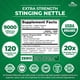 thumbnail image 3 of Zazzee Stinging Nettle 9000 mg | 120 Cápsulas | Extracto Orgánico 20:1 con Certificación USDA, 3 of 3