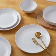 Stone Lain Lauren 16-Piece Dinnerware Set Stoneware, Off White