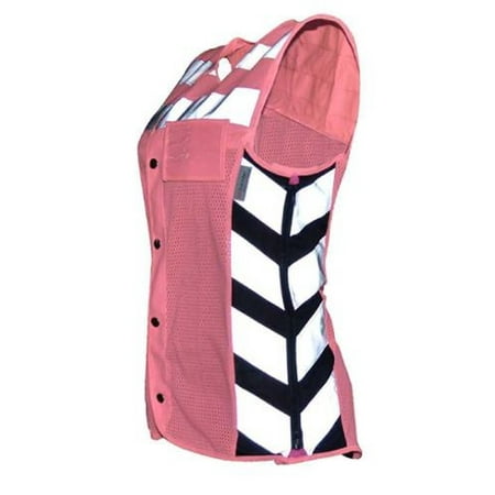 - Women's Meshed Up Expandable Safety Vest (Pink/Fuchsia) - 3X-Large MUWP