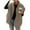 Brown, variant on Huankd Womens Fuzzy Fleece Vest Casual Oversized Warm Button Down Sherpa Vest Jacket with Pockets Dark Green S