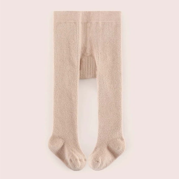 Daznico Winter Lined Baby Tights with Seamless Design for Girls and Boys Soft Warm Pantyhose with Extra Room