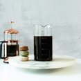 thumbnail image 3 of Crush Club French Press Replacement Thick Borosilicate Glass Beaker; 2 Steel Filters for Bodum 34 Ounce|1Liter|8Cup Carafe (White Measures), 3 of 7