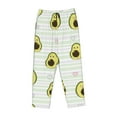 thumbnail image 6 of Uemuo Avocado of a Hear Pattern Women's Wide Leg Palazzo Lounge Pants with Pockets Light Weight Loose Comfy Casual Pajama Pants-, 6 of 9