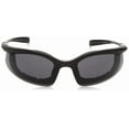 thumbnail image 2 of Crossfire, Safety Glasses, Anti-Fog, Gray Lens, Black Frame, Half-Frame, 2 of 4