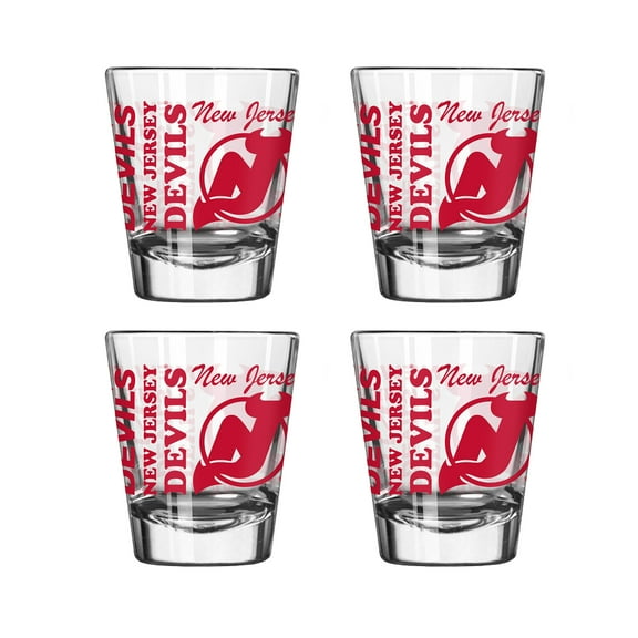 Logo Brands New Jersey Devils 4-Pack 2oz. Shot Glass Set