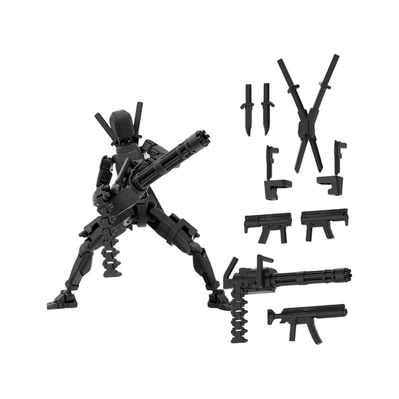 Titan 13 Action Figure Set, T13 Fully Assembled 3D Printed Robot Model, Multi-Jointed Movable Articulated Figure, Desktop Decoration Collectible Ornament, 1 Pack