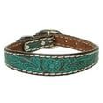 thumbnail image 2 of Weaver Pet Carved Flower Dog Collar - Stylish & Durable 3/4" x 17", 2 of 2