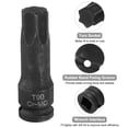 thumbnail image 4 of Uxcell T90 Torx Bit Socket 1/2" Drive 6 Point Star Impact CR-MO Steel, 4 of 6